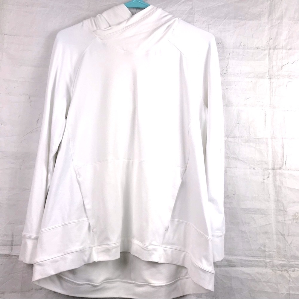 Lululemon White pullover Hoodie Sz 6